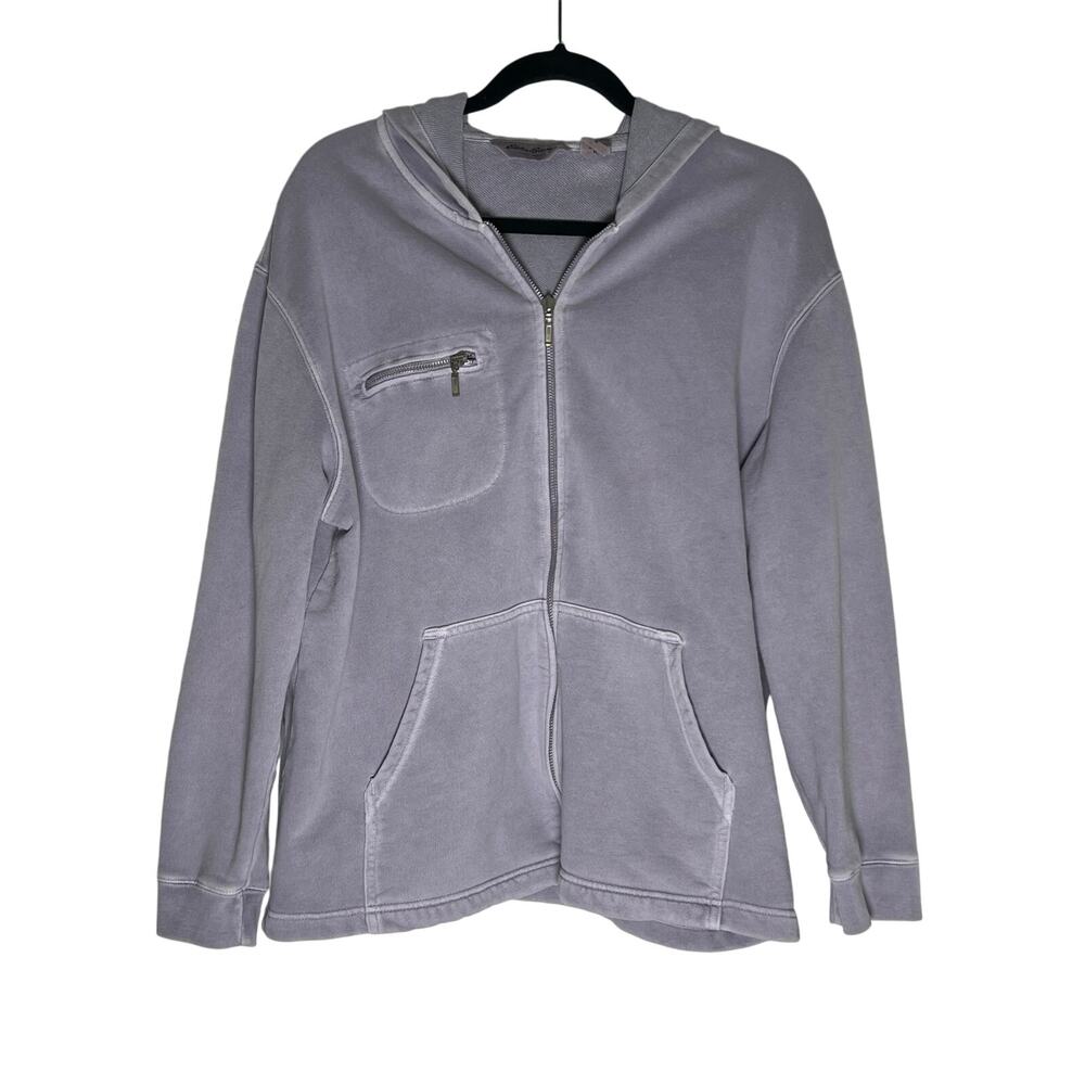 Eddie Bauer Hoodie Full Zip Jacket Women's Mediuim Purple Long Sleeve Pockets